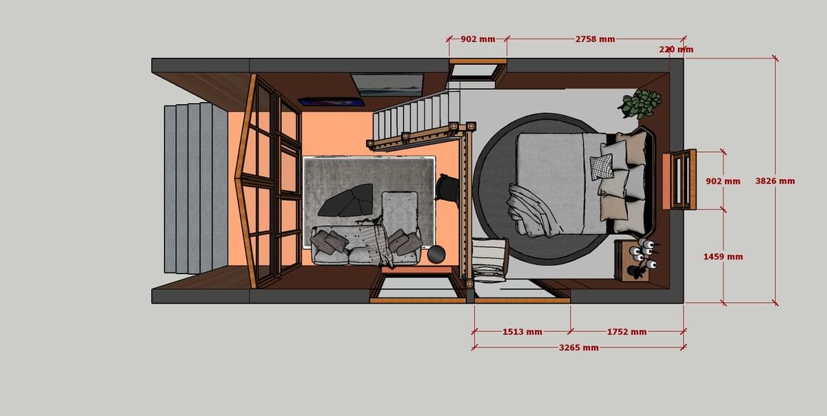 Modular House 2 First Floor Loft Layout Scheme