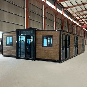 Pre-Made Luxury 40ft Steel Prefab House Expandable Extendable Cabin Fold Out Container
