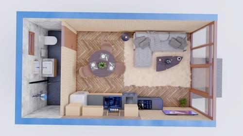 Modular House 1 Living Space Thumbnail