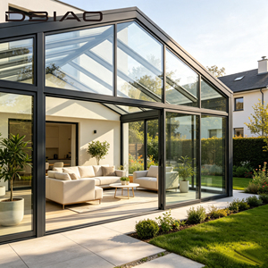 Prefabricated Modern Villa Solarium Winter Garden Double Glazing Soundproof Waterproof