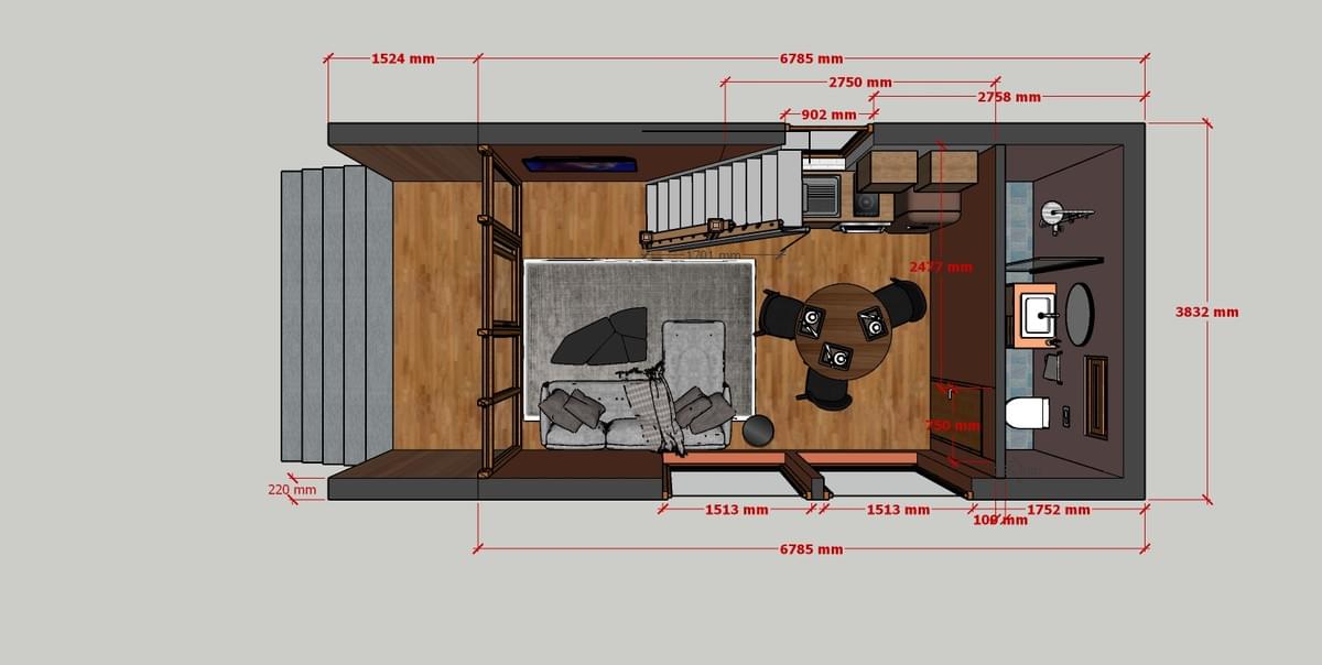 Modular House 2 Ground Floor Layout Scheme