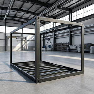 Steel Modular Flat-Pack Disassemblable House Frame