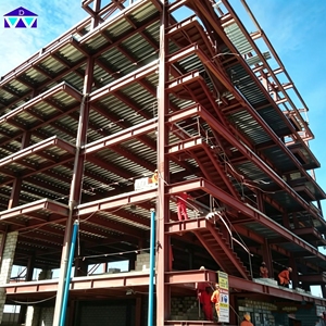 Column Free Prefabricated Building Steel Office For Commercial Business Center