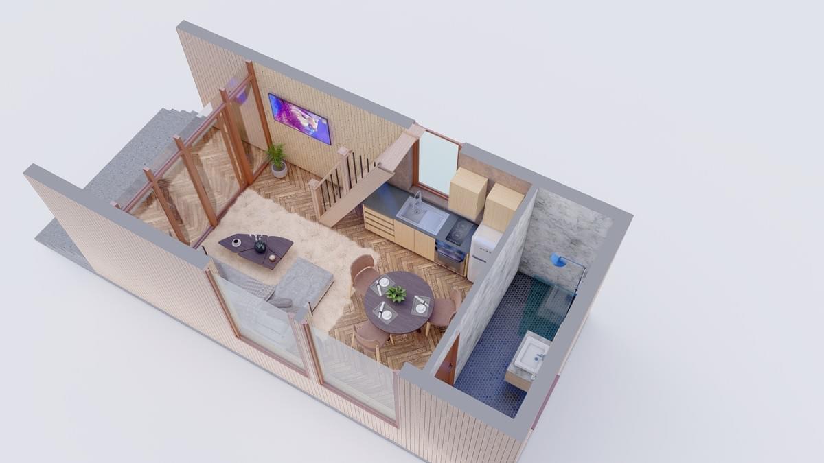 Modular House 2 — Loft Elevation