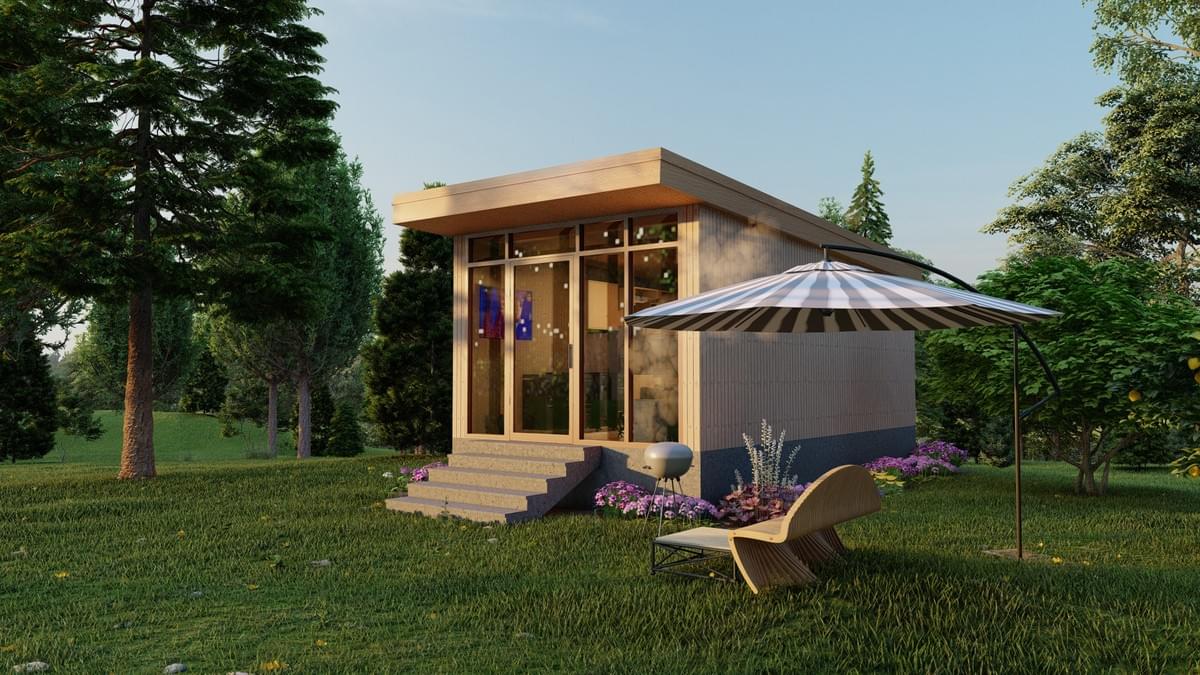Modular House 1 Floor Plan and Spatial Distribution
