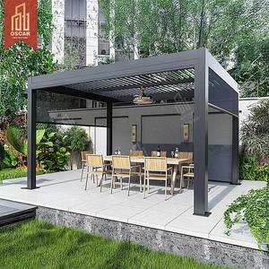 Outdoor Bioclimatic Aluminum Louvered Pergola Villa Cheap Prefab Modular House