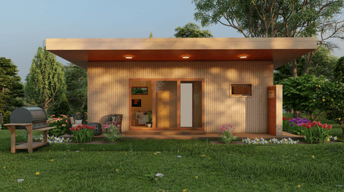 Modular sauna floor plan layout
